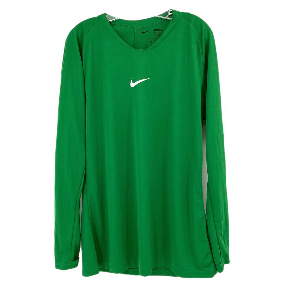 Nike Green Dri-Fit Long Sleeve T-Shirt | XL Essential